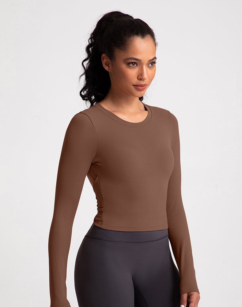 Open Back Long Sleeve Yoga Top