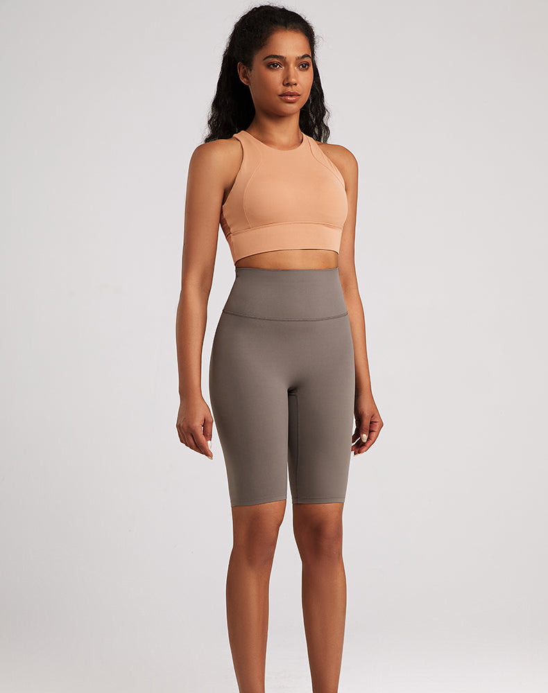 High-Waisted Butt-lifting Tummy Control Yoga Shorts