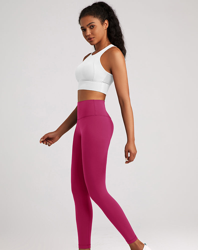 Lycra Wide-Waisted Compression Yoga Pants