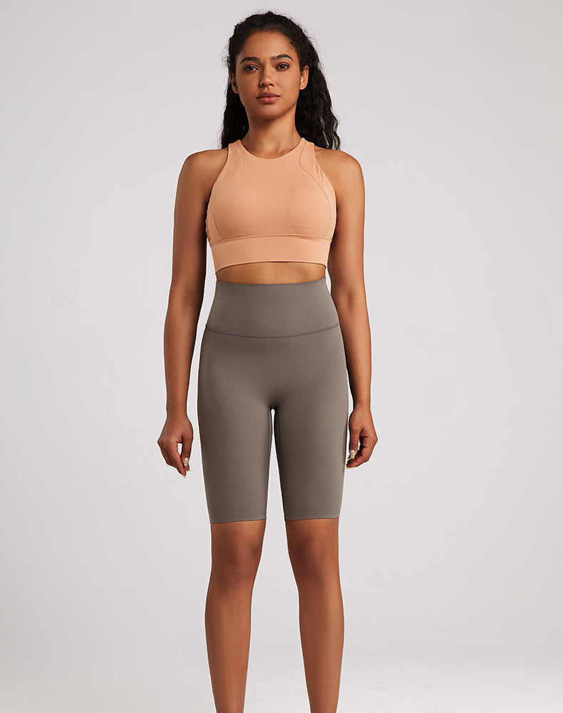 High-Waisted Butt-lifting Tummy Control Yoga Shorts