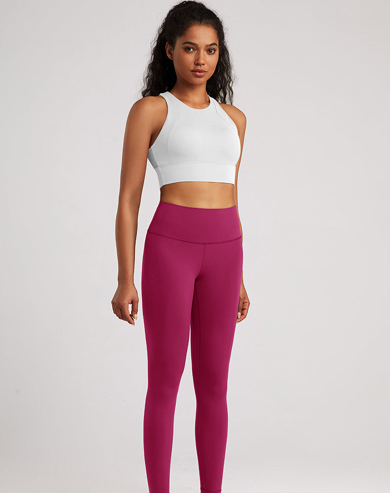 Lycra Wide-Waisted Compression Yoga Pants