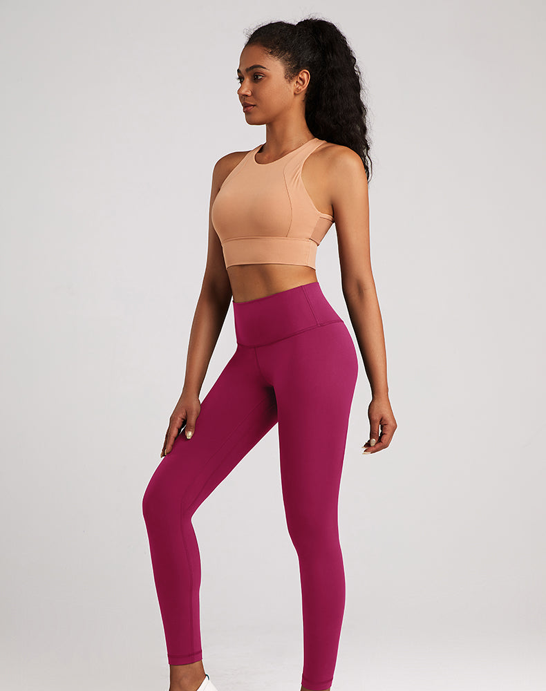 Lycra Wide-Waisted Compression Yoga Pants