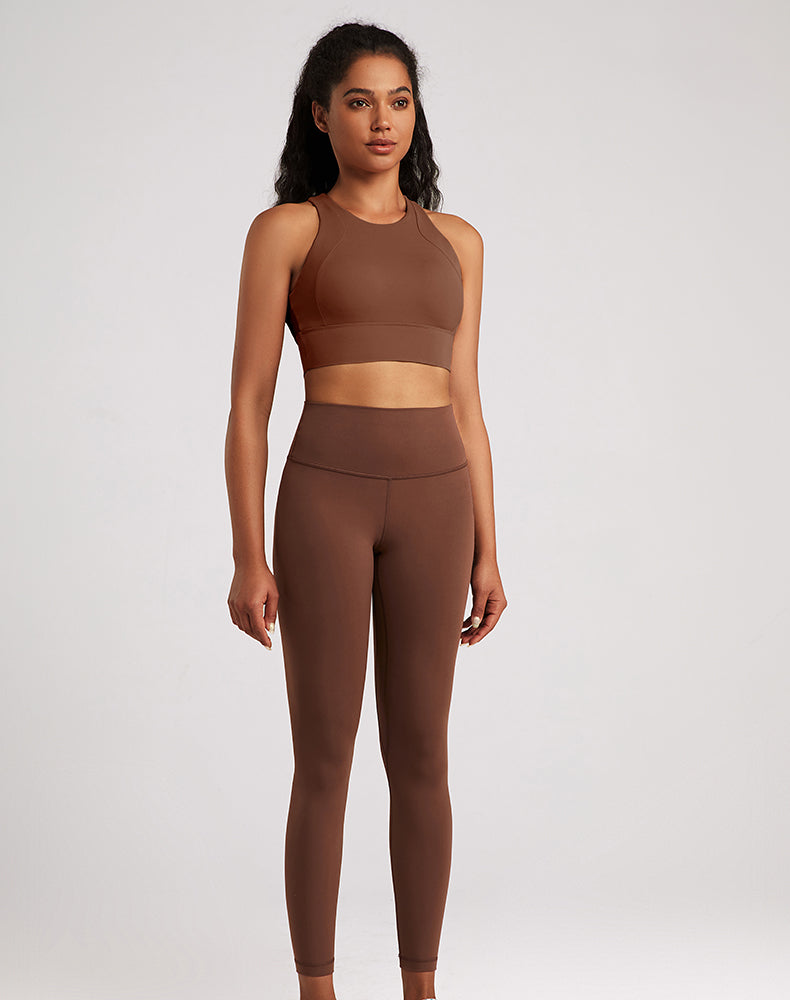 Lycra Wide-Waisted Compression Yoga Pants