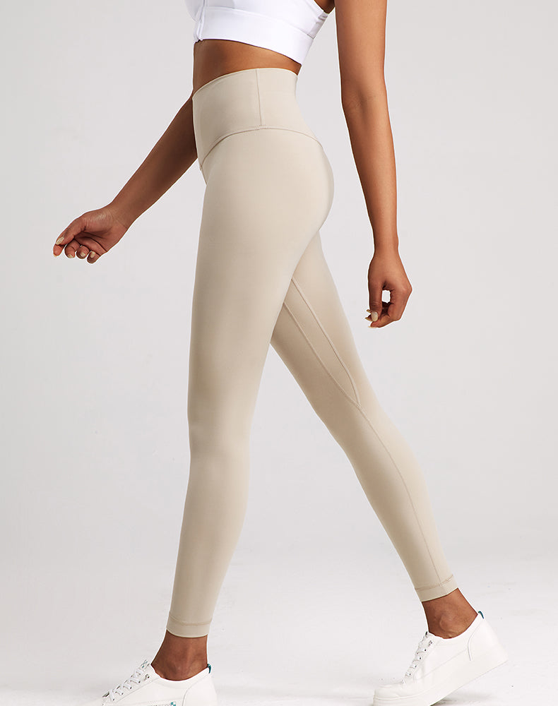 Lycra Wide-Waisted Compression Yoga Pants