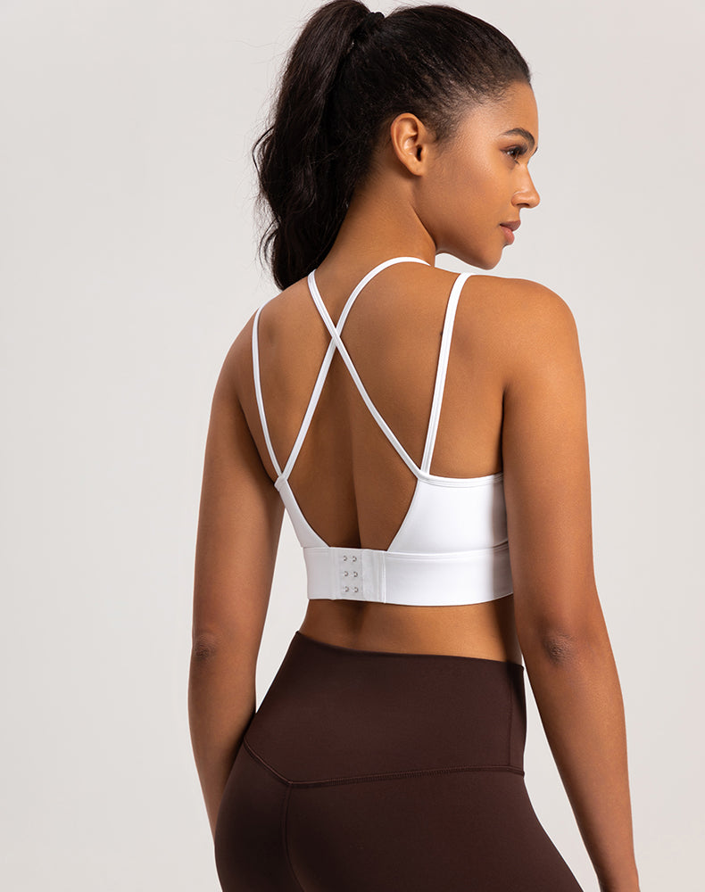 Double Strap Backless Yoga Bra