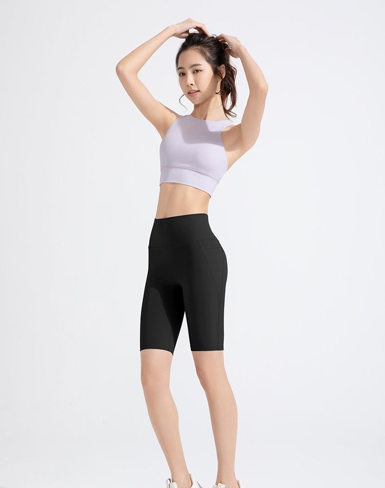 Side Pockets Yoga Shorts