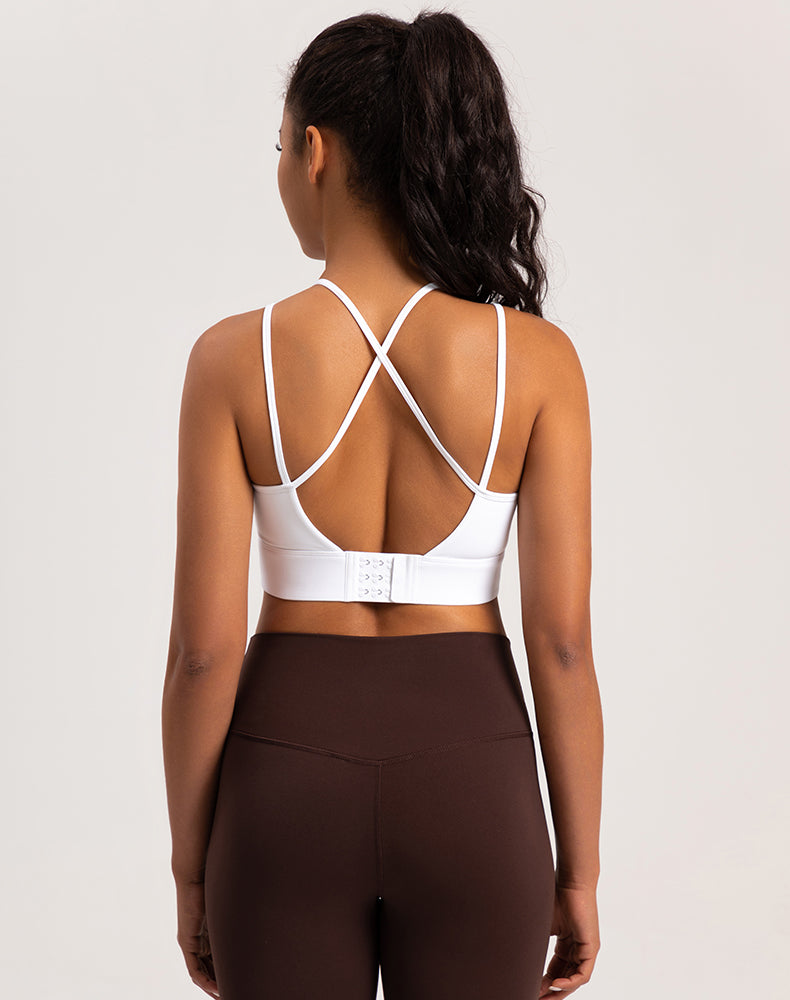 Double Strap Backless Yoga Bra