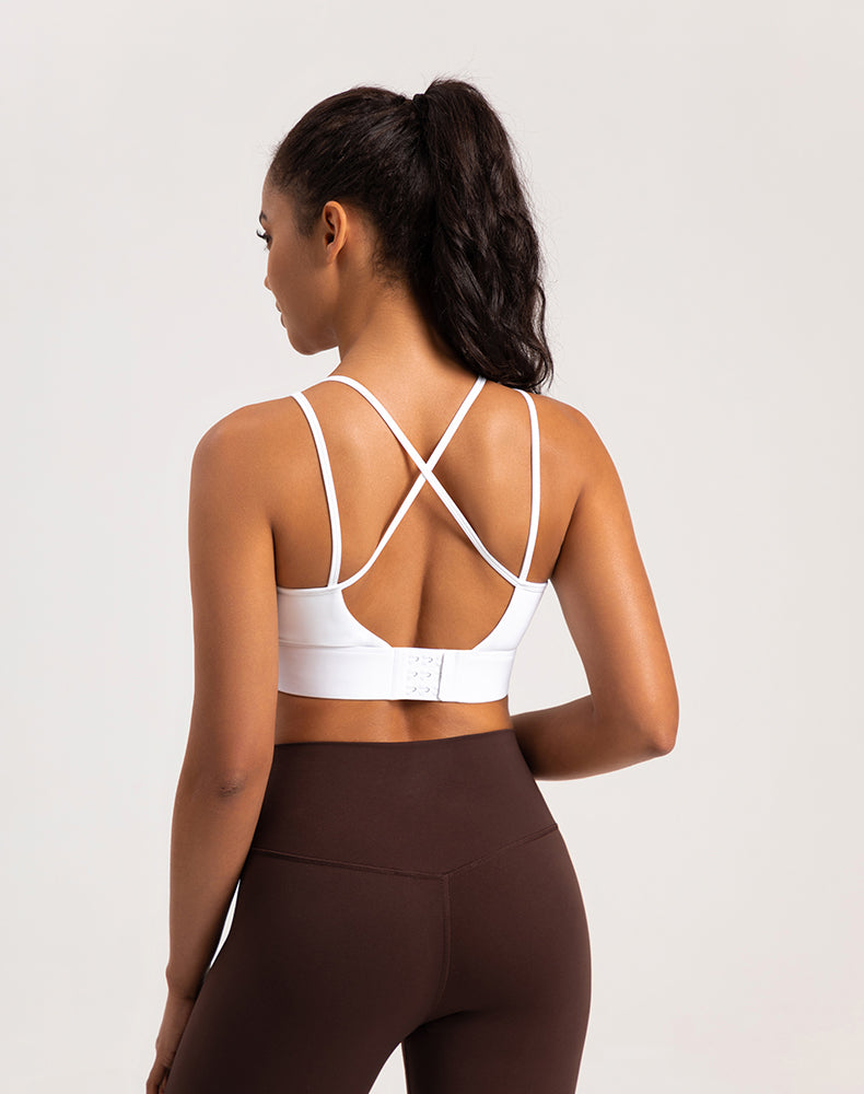 Double Strap Backless Yoga Bra