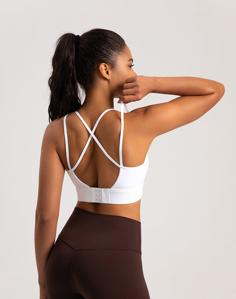 Double Strap Backless Yoga Bra