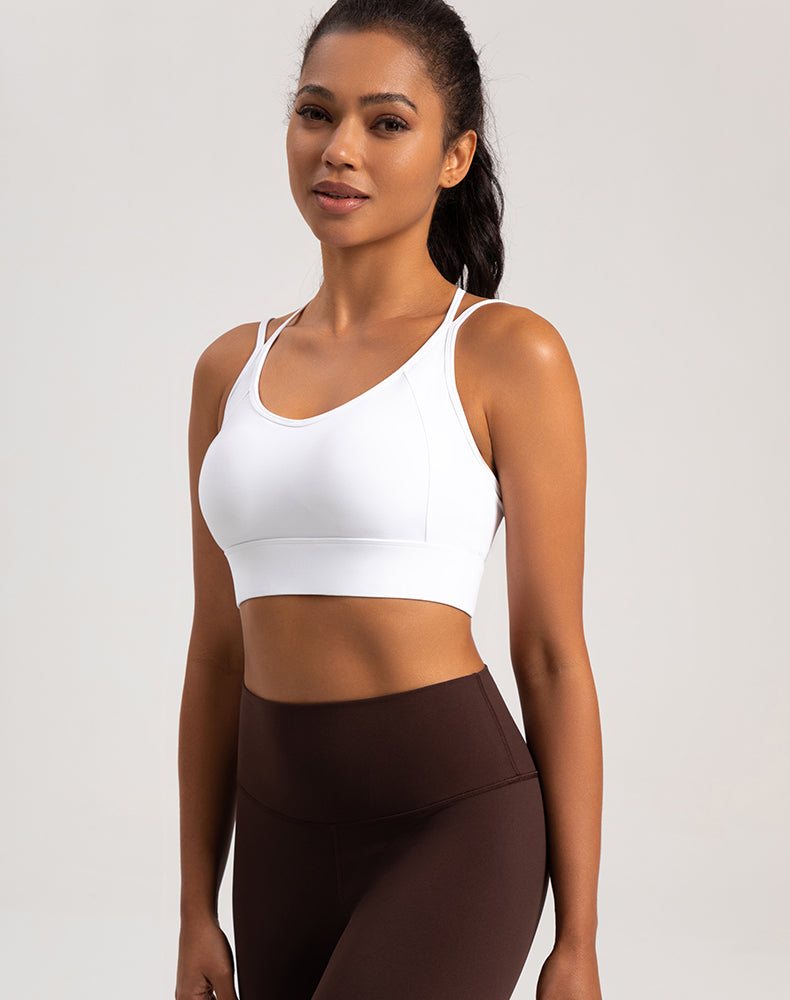 Double Strap Backless Yoga Bra