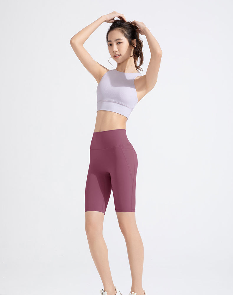 Side Pockets Yoga Shorts