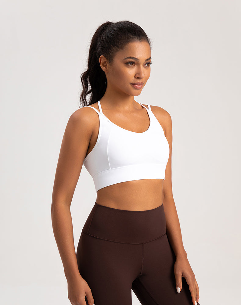 Double Strap Backless Yoga Bra