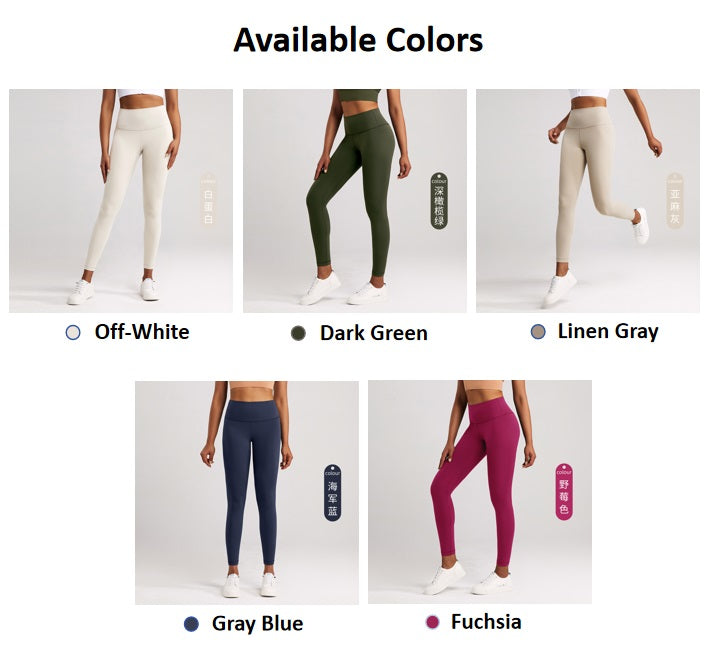 Lycra Wide-Waisted Compression Yoga Pants