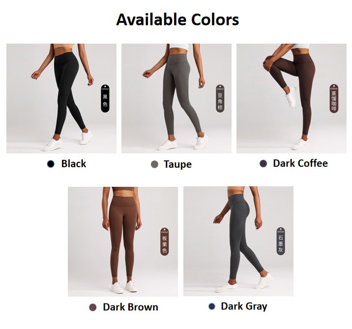 Lycra Wide-Waisted Compression Yoga Pants